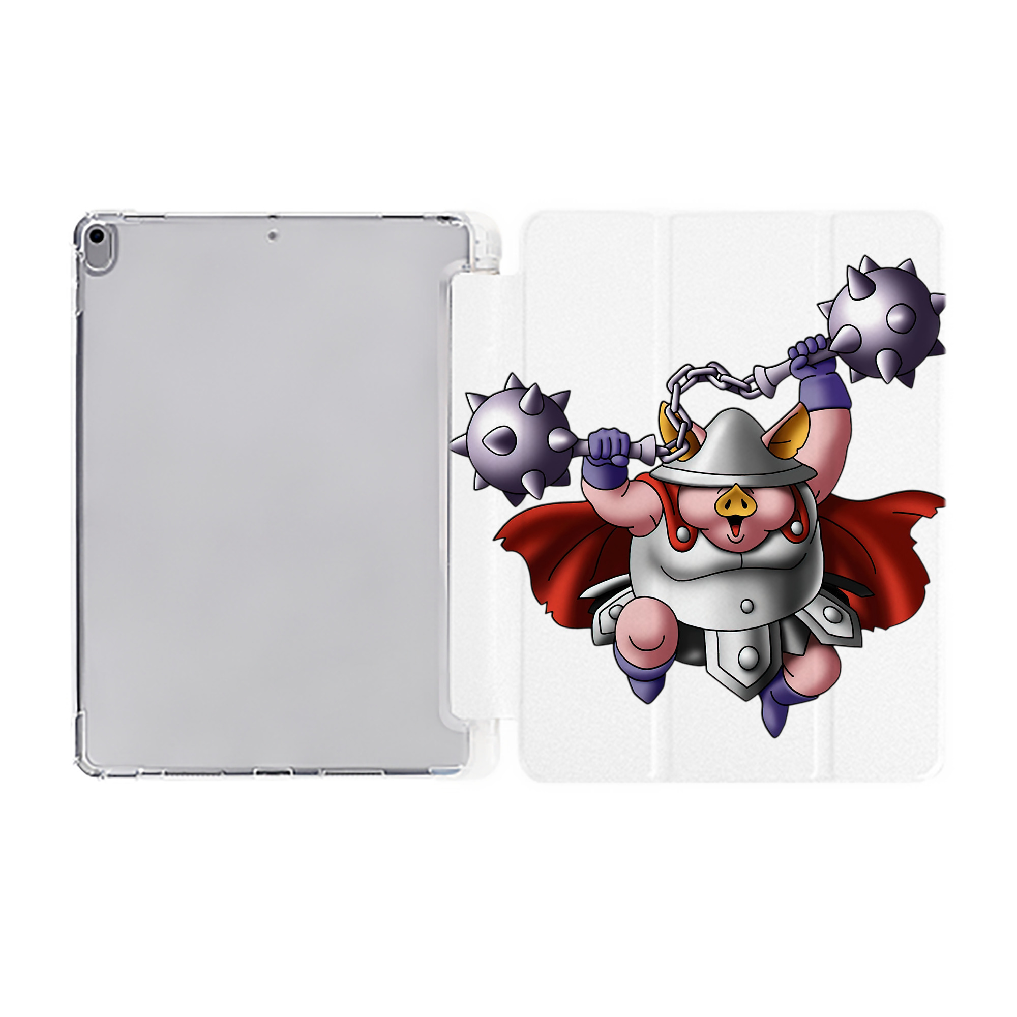（画像用） ドラゴンクエスト Doragon Kuesuto Dragon Quest IPad ケース ペン収納付き 三つ折りスタンド PUレザー×シリコン 対応機種9.5/10.5/10.9インチ